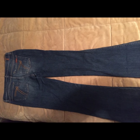 7 For All Mankind Flared Jeans - Picture 3 of 5